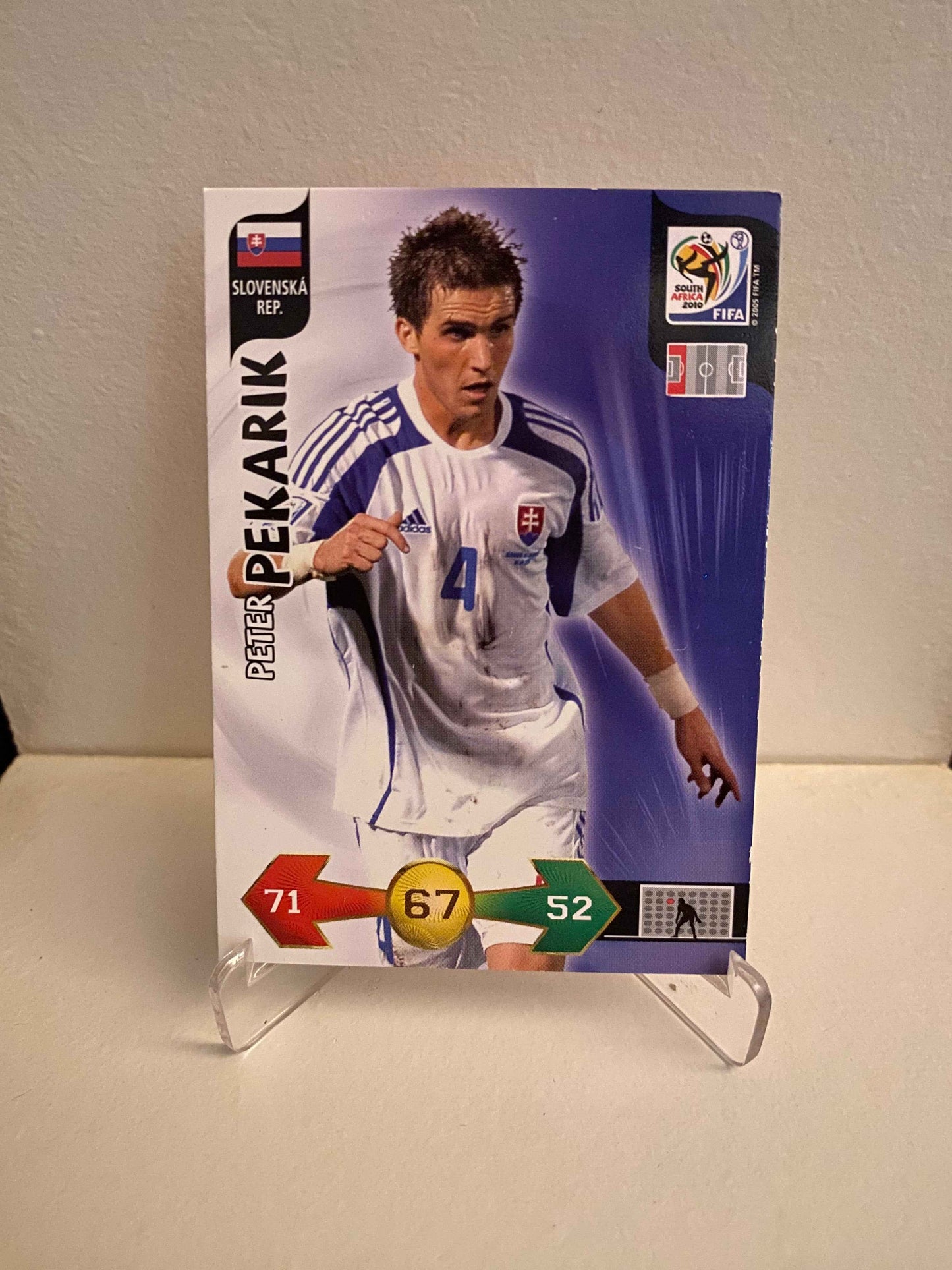 Fodbold kort Panini Adrenalyn XL FIFA World Cup 2010 - Slovakiet Peter Pekarik - Pokedexet