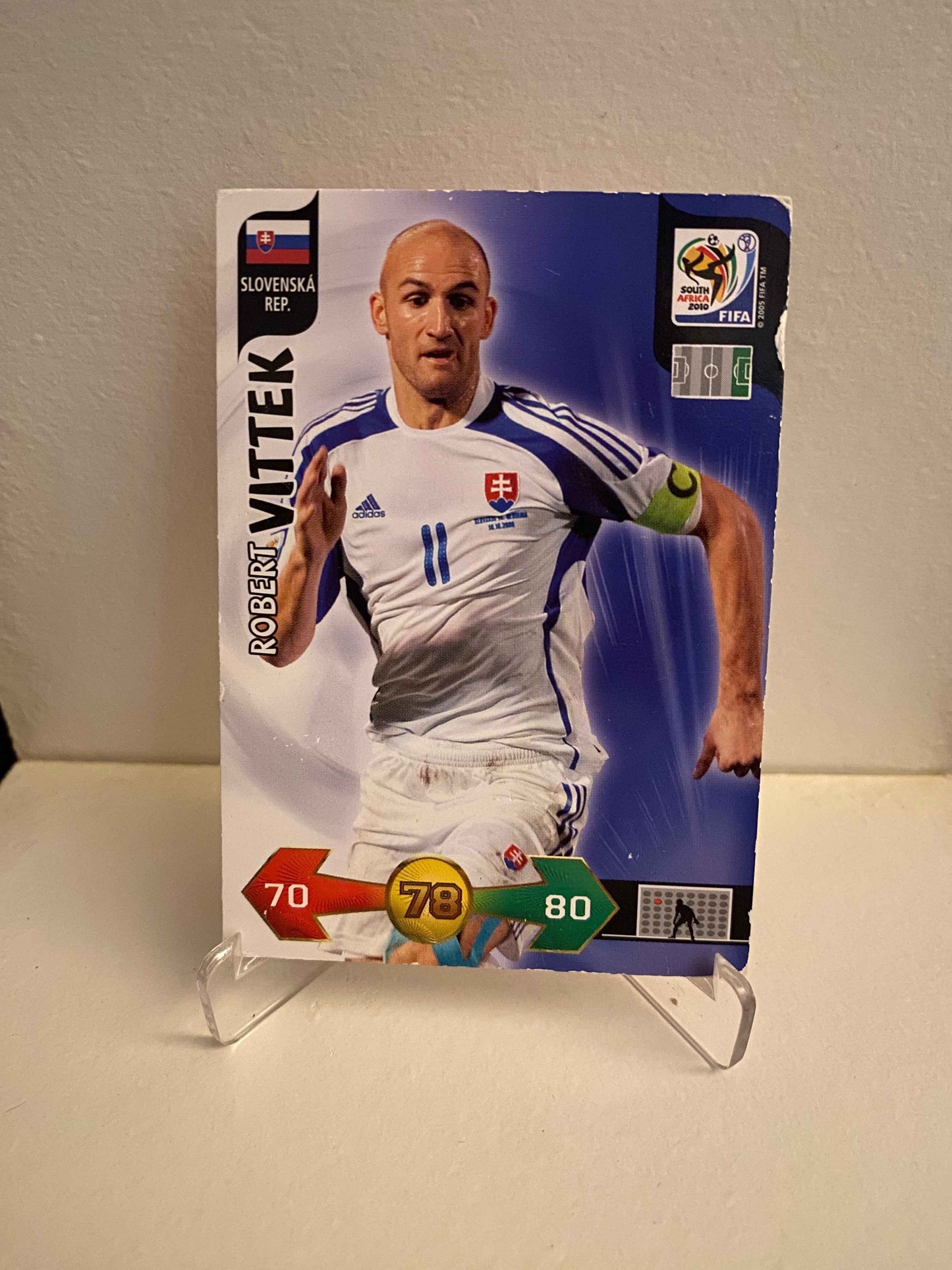 Fodbold kort Panini Adrenalyn XL FIFA World Cup 2010 - Slovakiet Robert Vittek - Pokedexet