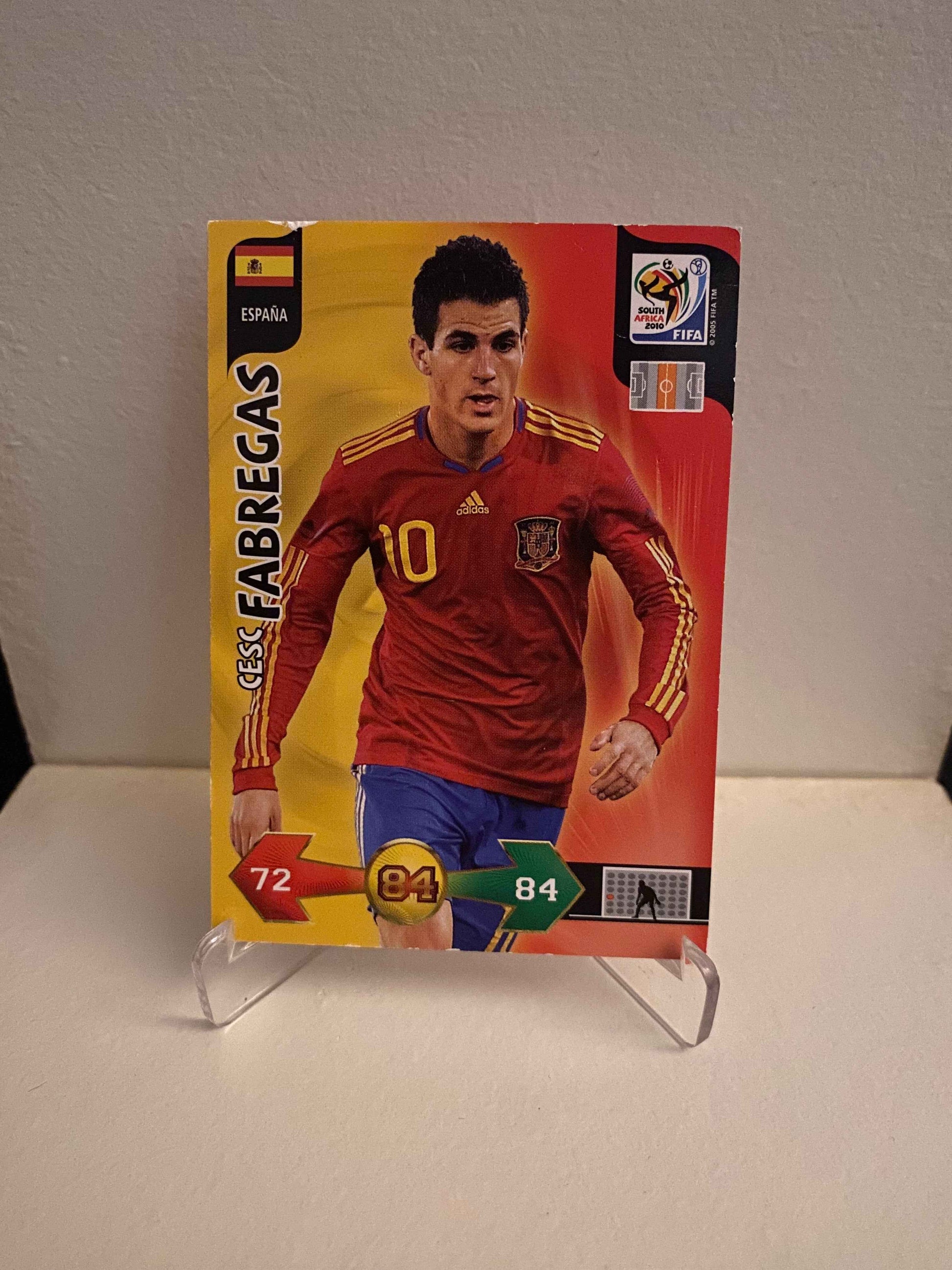 Fodbold kort Panini Adrenalyn XL FIFA World Cup 2010 - Spanien Cesc Fabregas - Pokedexet