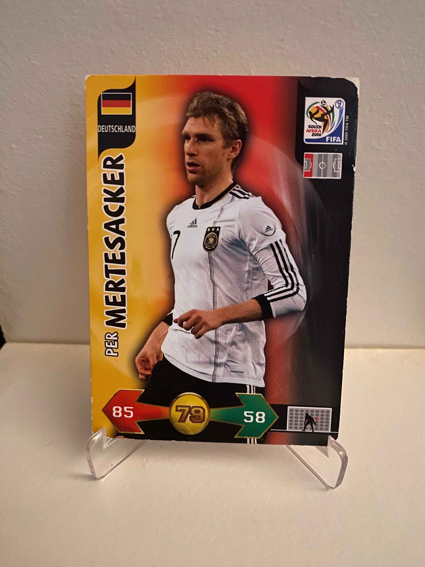 Fodbold kort Panini Adrenalyn XL FIFA World Cup 2010 - Tyskland Per Mertesacker - Pokedexet