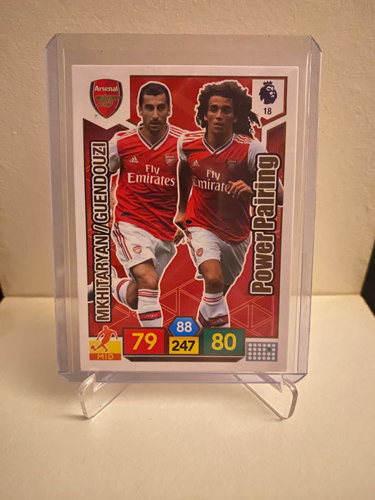 Panini Adrenalyn XL Premier League 2019/2020 Arsenal Mkhitaryan/Guendouzi Holofoil