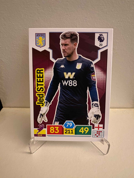 Fodbold kort Panini Adrenalyn XL Premier League 2019/2020 - Aston Villa Jed Steer - Pokedexet