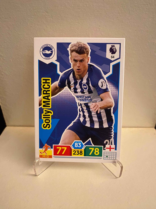 Fodbold kort Panini Adrenalyn XL Premier League 2019/2020 - Brighton Solly March - Pokedexet