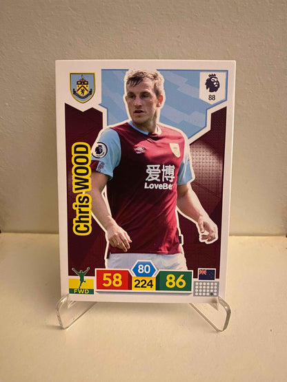 Fodbold kort Panini Adrenalyn XL Premier League 2019/2020 - Burnley Chris Wood - Pokedexet