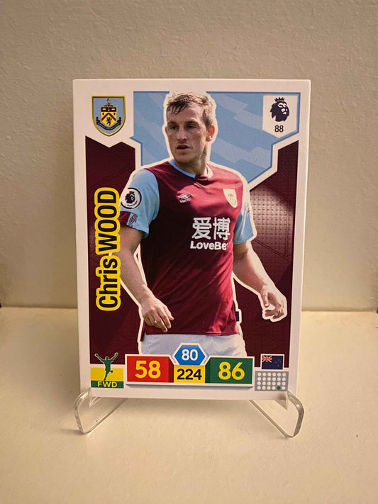 Fodbold kort Panini Adrenalyn XL Premier League 2019/2020 - Burnley Chris Wood - Pokedexet
