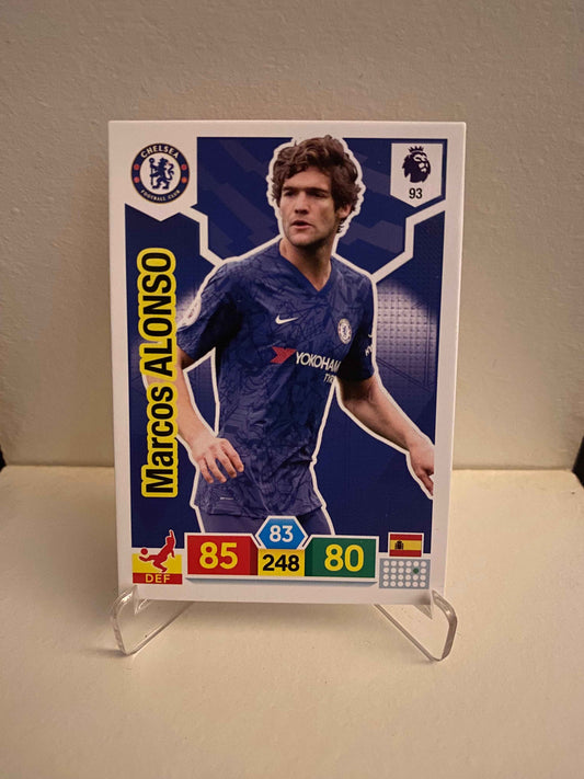 Fodbold kort Panini Adrenalyn XL Premier League 2019/2020 - Chelsea Marcos Alonso - Pokedexet