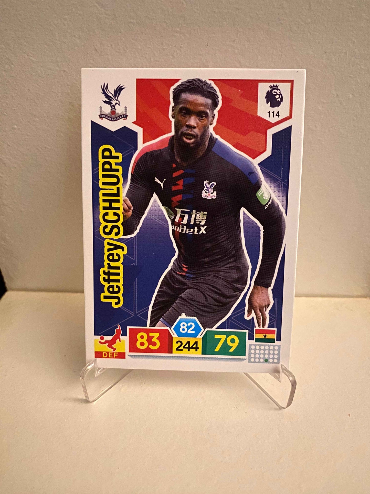 Fodbold kort Panini Adrenalyn XL Premier League 2019/2020 - Crystal Palace Jeffrey Schlupp - Pokedexet