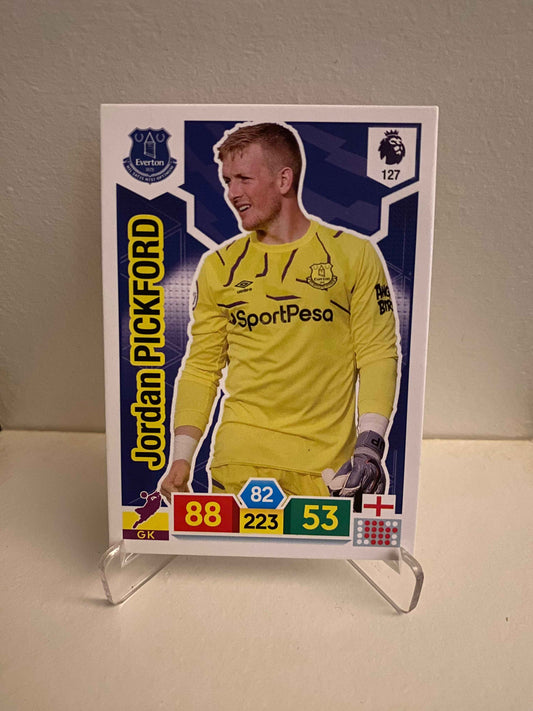 Fodbold kort Panini Adrenalyn XL Premier League 2019/2020 - Everton Jordan Pickford - Pokedexet