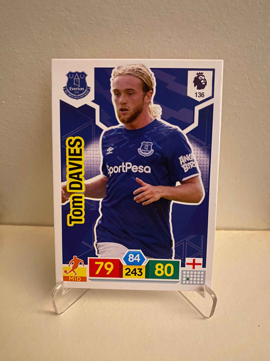 Fodbold kort Panini Adrenalyn XL Premier League 2019/2020 - Everton Tom Davies - Pokedexet