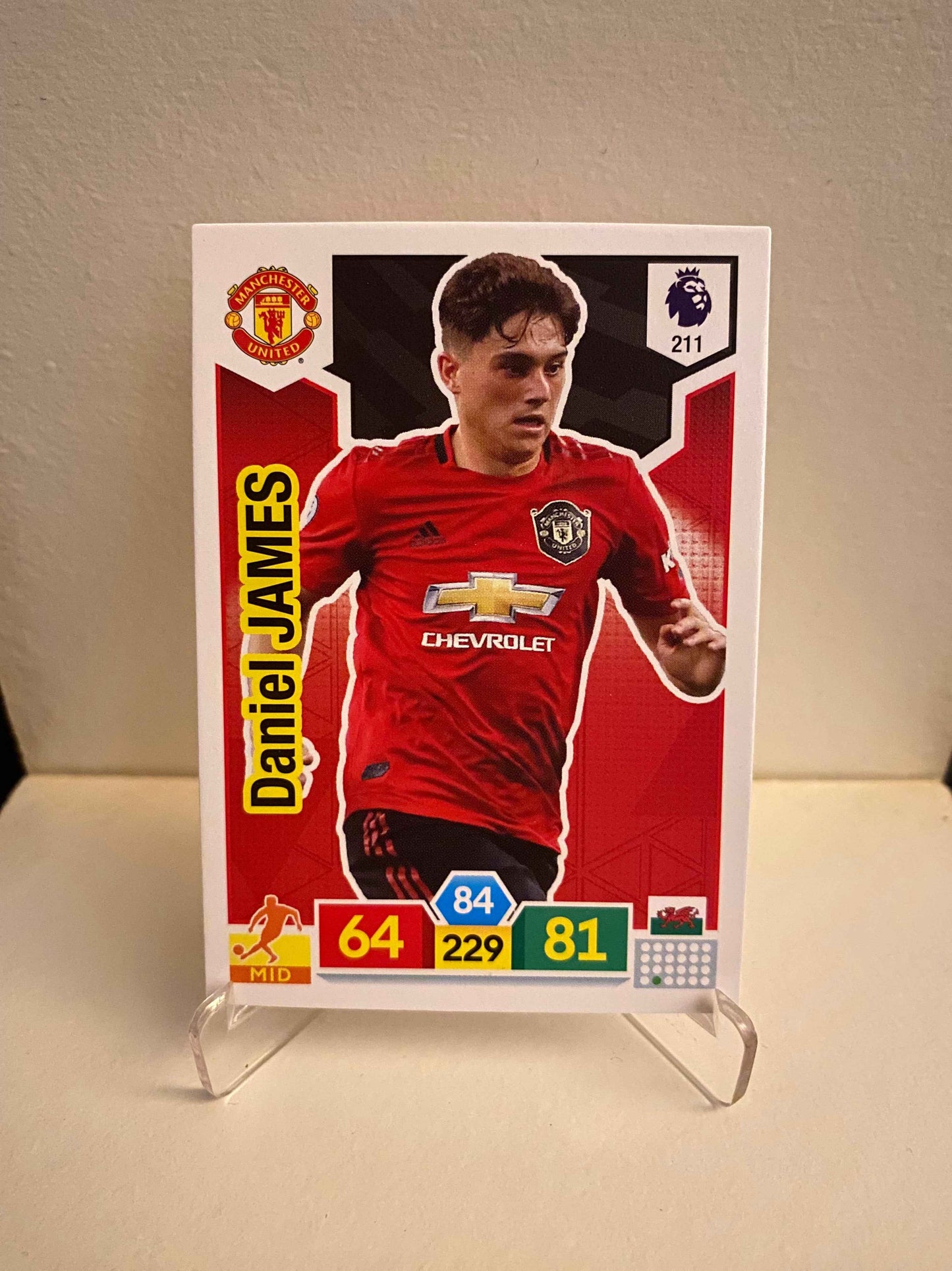 Fodbold kort Panini Adrenalyn XL Premier League 2019/2020 - Manchester United Daniel James - Pokedexet