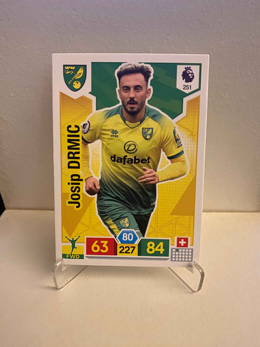 Fodbold kort Panini Adrenalyn XL Premier League 2019/2020 - Norwich Josip Drmic - Pokedexet