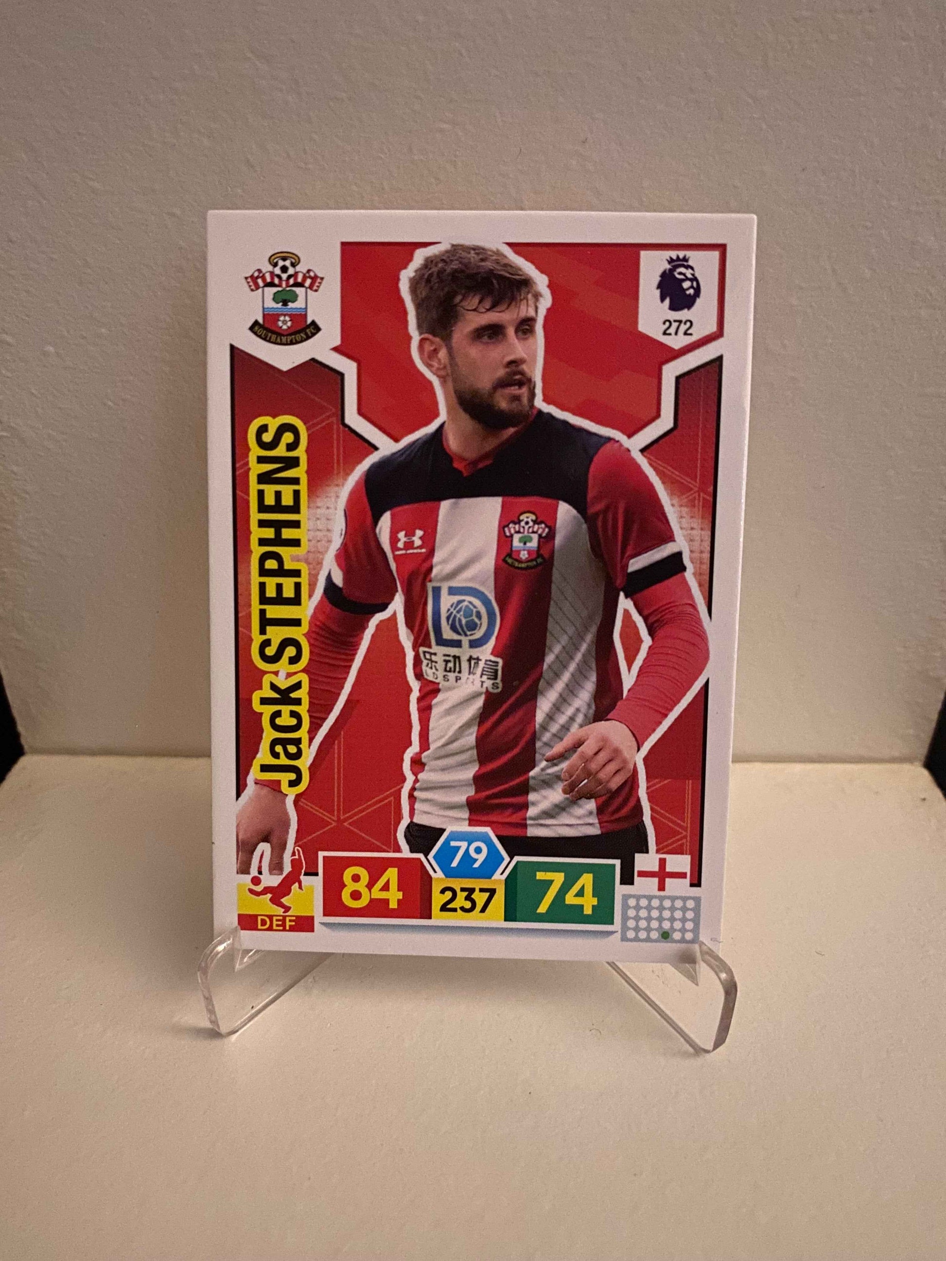 Fodbold kort Panini Adrenalyn XL Premier League 2019/2020 - Southampton Jack Stephens - Pokedexet