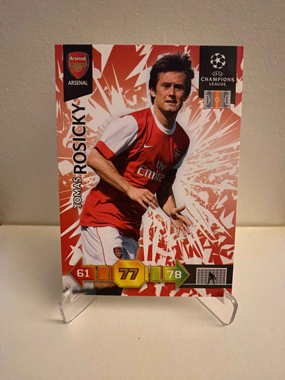 Fodbold kort Panini Adrenalyn XL UEFA Champions League 2010-2011 - Arsenal FC Tomas Rosicky - Pokedexet