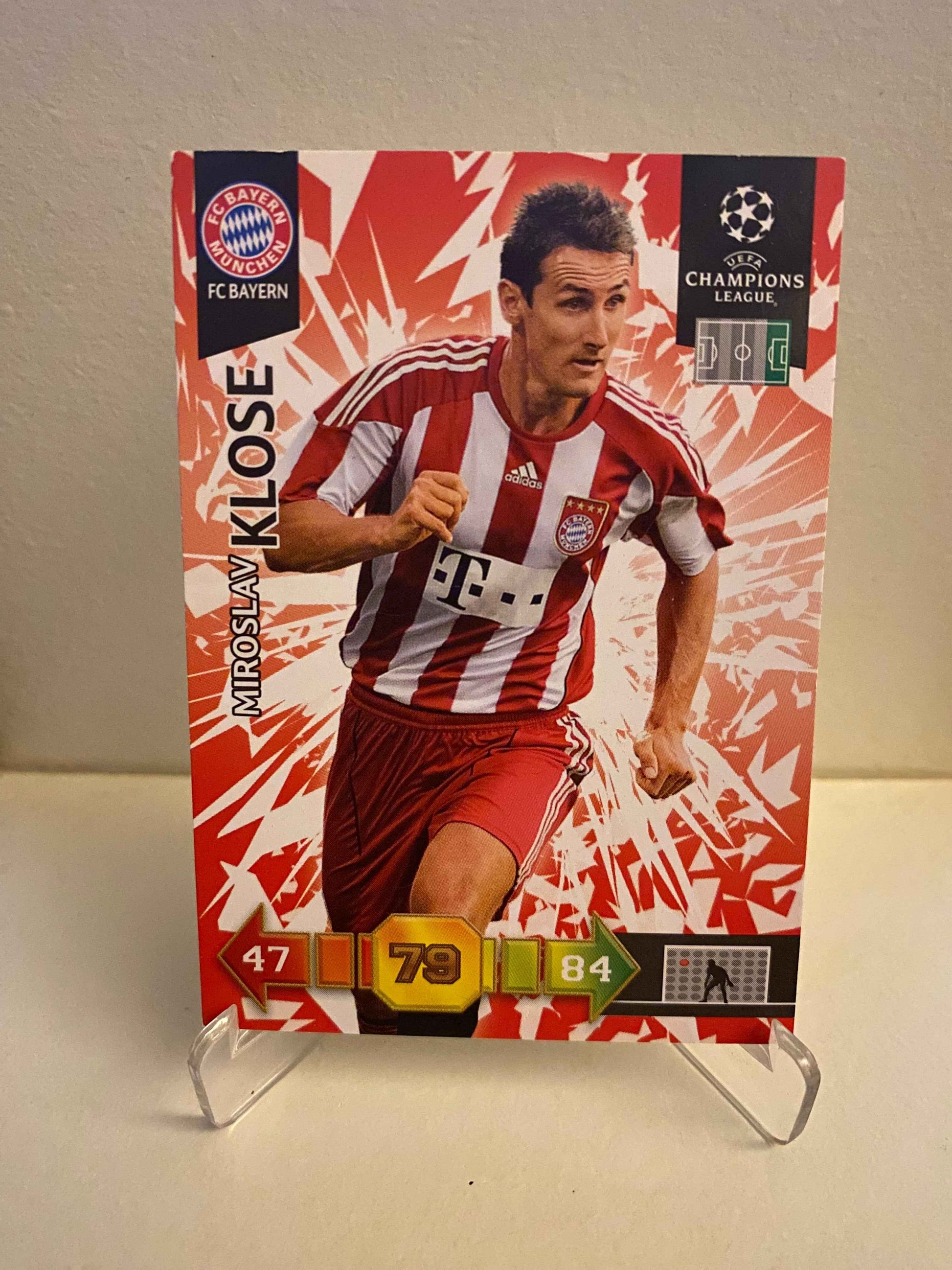 Fodbold kort Panini Adrenalyn XL UEFA Champions League 2010-2011 - Bayern München Miroslav Klose - Pokedexet