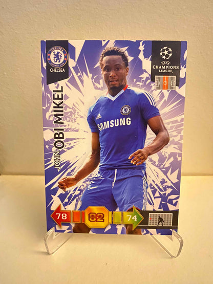 Fodbold kort Panini Adrenalyn XL UEFA Champions League 2010-2011 - Chelsea FC John Obi Mikel - Pokedexet