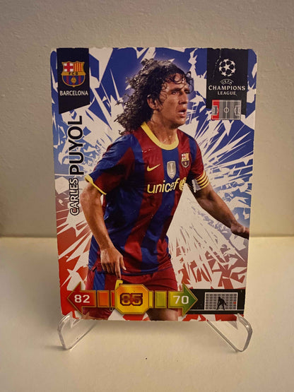 Fodbold kort Panini Adrenalyn XL UEFA Champions League 2010-2011 - FC Barcelona Carles Puyol - Pokedexet