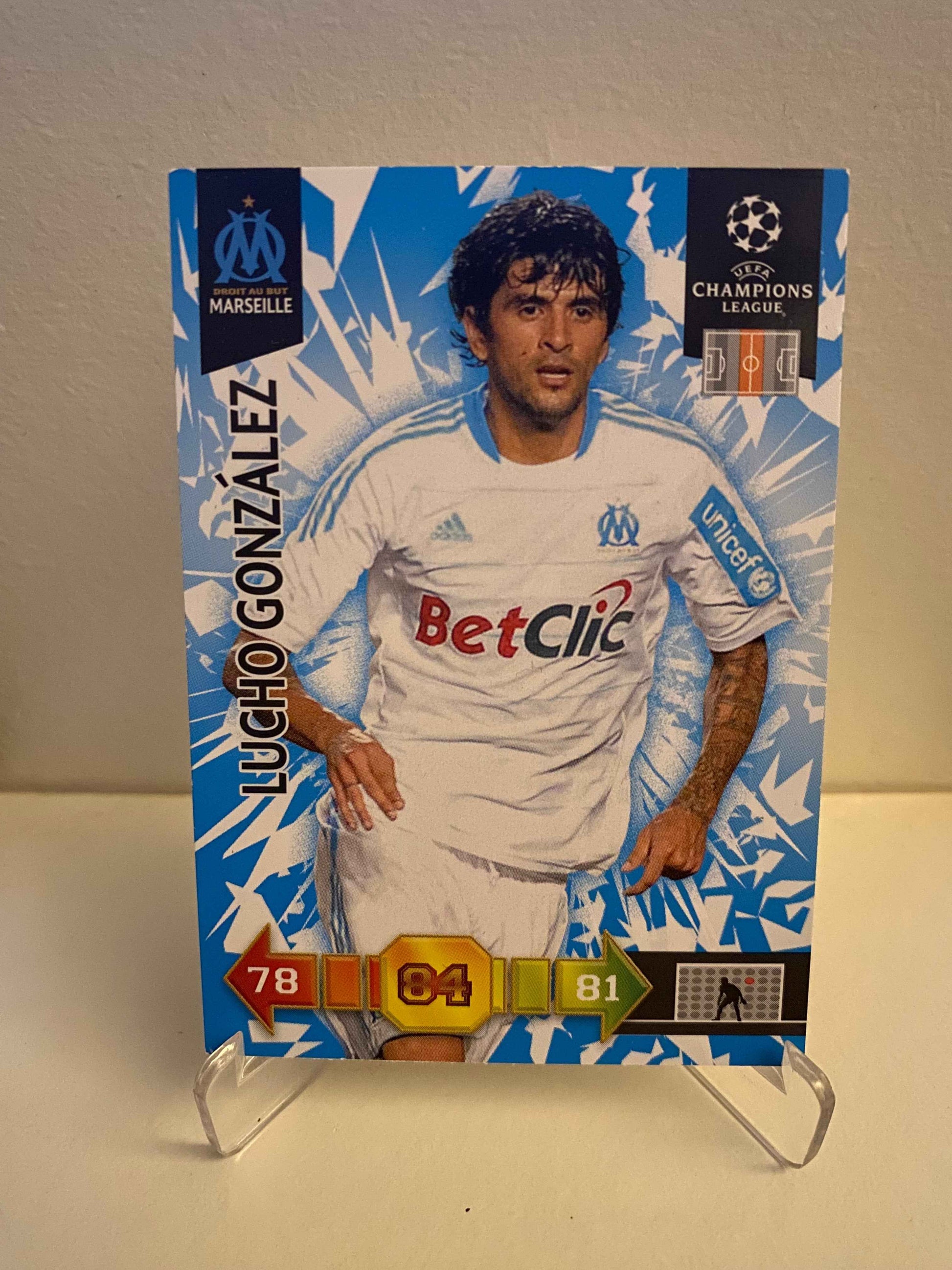 Panini Adrenalyn XL UEFA Champions League 2010-2011 - Marseille Lucho Gonzalez
