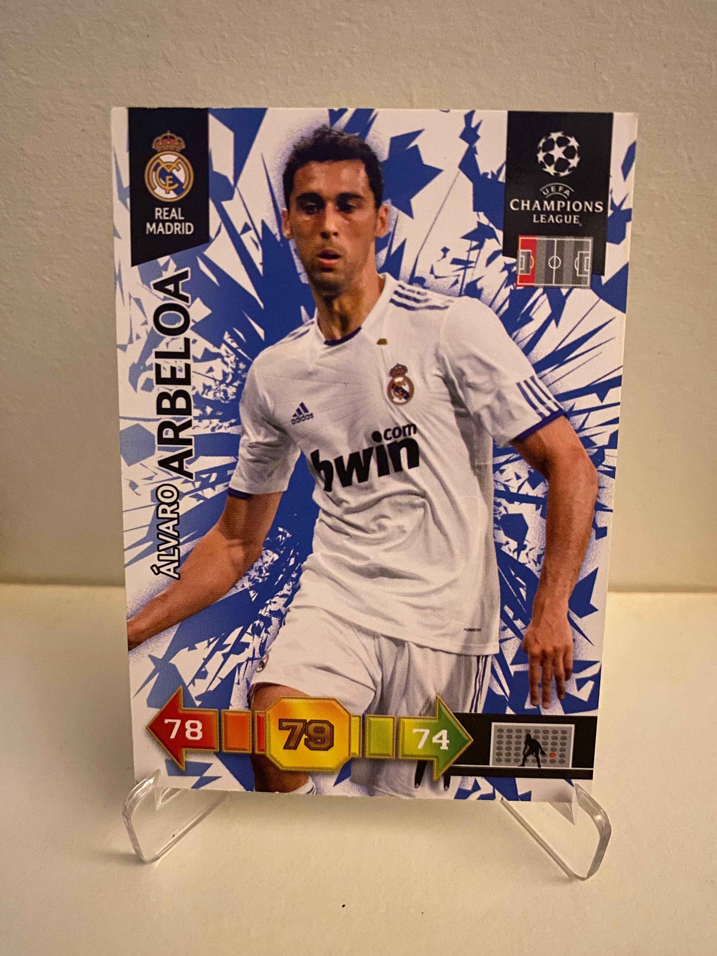 Fodbold kort Panini Adrenalyn XL UEFA Champions League 2010-2011 - Real Madrid Alvaro Arbeloa - Pokedexet