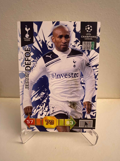 Fodbold kort Panini Adrenalyn XL UEFA Champions League 2010-2011 - Tottenham Hotspur FC Jermain Defoe - Pokedexet