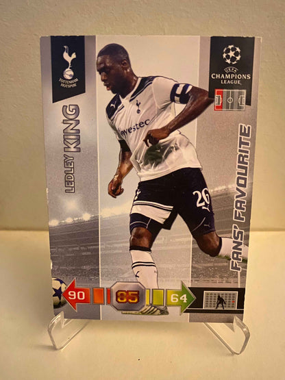 Fodbold kort Panini Adrenalyn XL UEFA Champions League 2010-2011 - Tottenham Hotspur FC Ledley King - Pokedexet