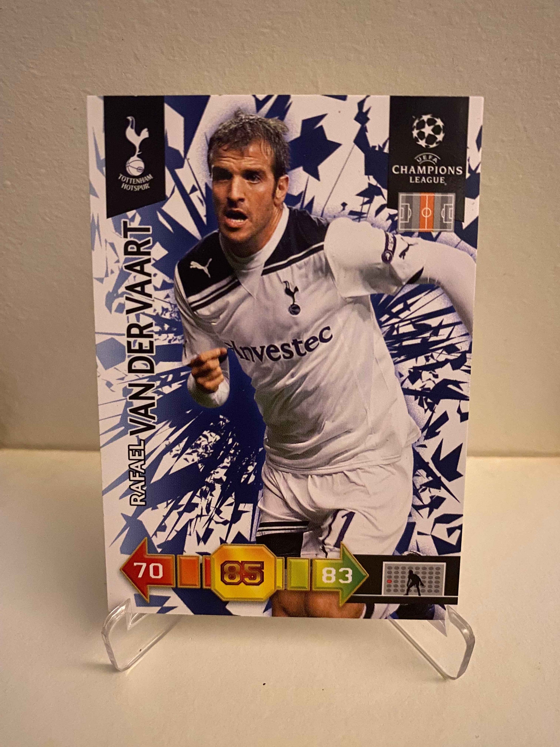 Fodbold kort Panini Adrenalyn XL UEFA Champions League 2010-2011 - Tottenham Hotspur FC Rafael Van Der Vaart - Pokedexet