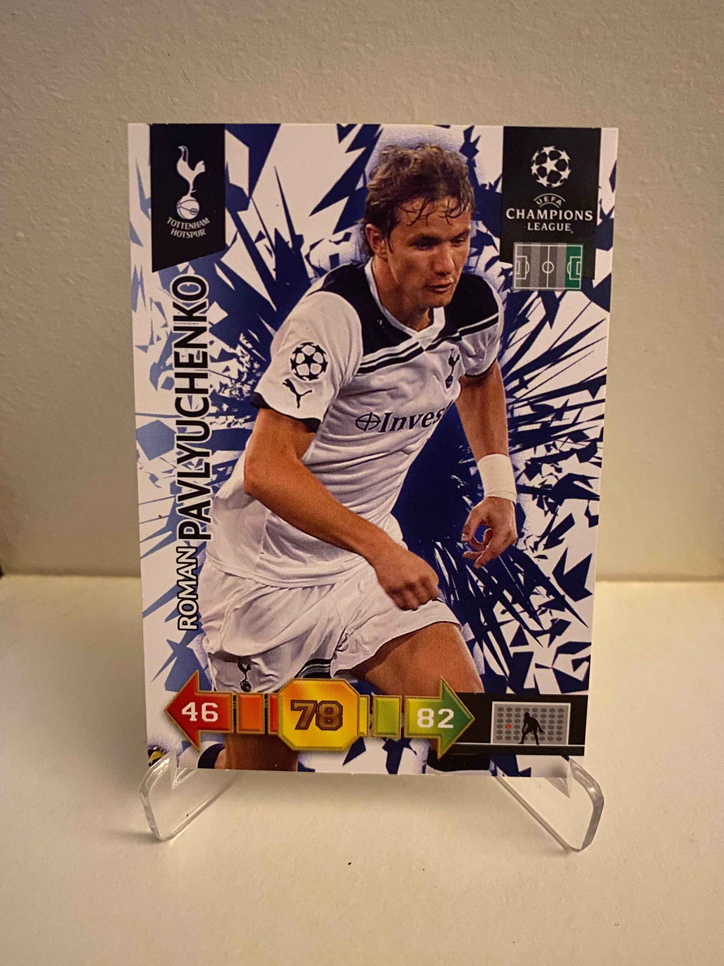 Fodbold kort Panini Adrenalyn XL UEFA Champions League 2010-2011 - Tottenham Hotspur FC Roman Pavlyuchenko - Pokedexet