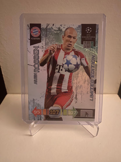 Fodbold kort Panini Adrenalyn XL UEFA Champions League 2010/2011 - Bayern München Arjen Robben Limited Edition Holofoil - Pokedexet