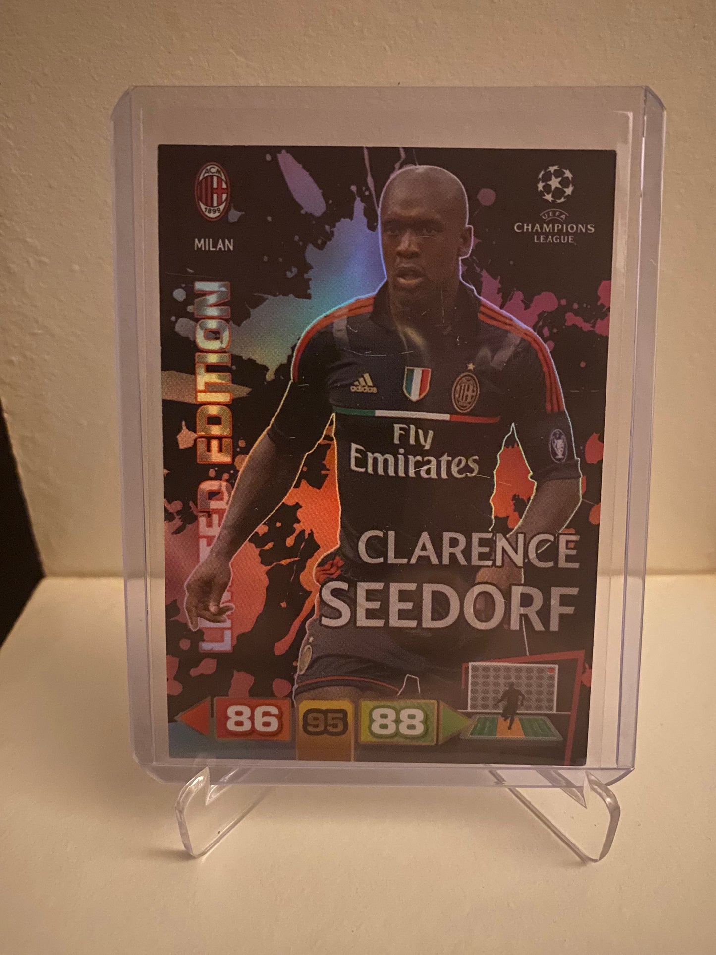 Panini Adrenalyn XL UEFA Champions League 2011/2012 AC MIlan Clarence Seedorf Holofoil