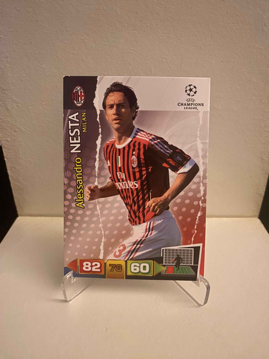 Fodbold kort Panini Adrenalyn XL UEFA Champions League 2011/2012 - AC Milan Alessandro Nesta - Pokedexet