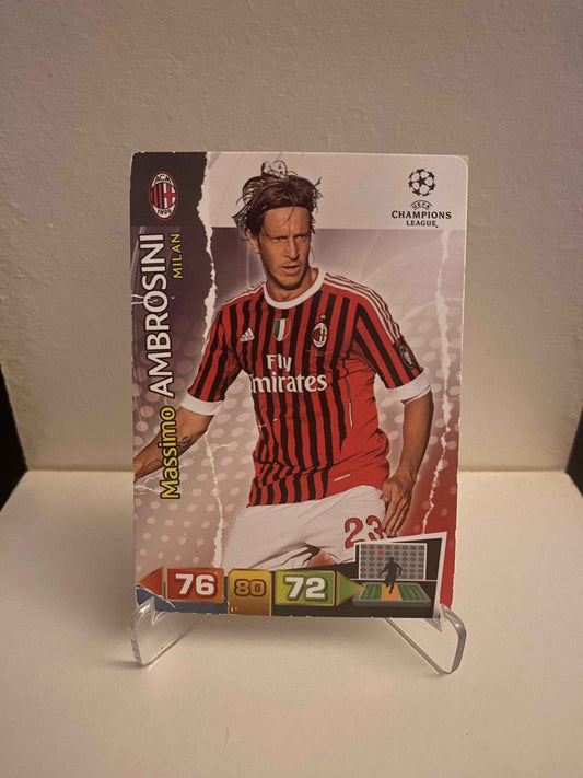 Fodbold kort Panini Adrenalyn XL UEFA Champions League 2011/2012 - AC Milan Massimo Ambrosini - Pokedexet