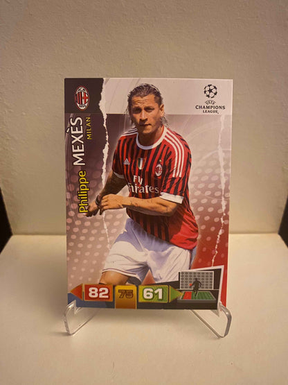 Fodbold kort Panini Adrenalyn XL UEFA Champions League 2011/2012 - AC Milan Philippe Mexes - Pokedexet