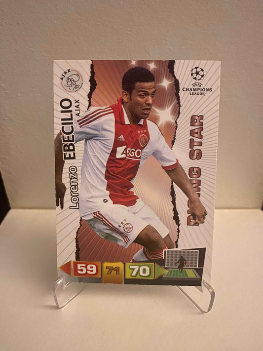 Fodbold kort Panini Adrenalyn XL UEFA Champions League 2011/2012 - Ajax Lorenzo Ebecilio - Pokedexet