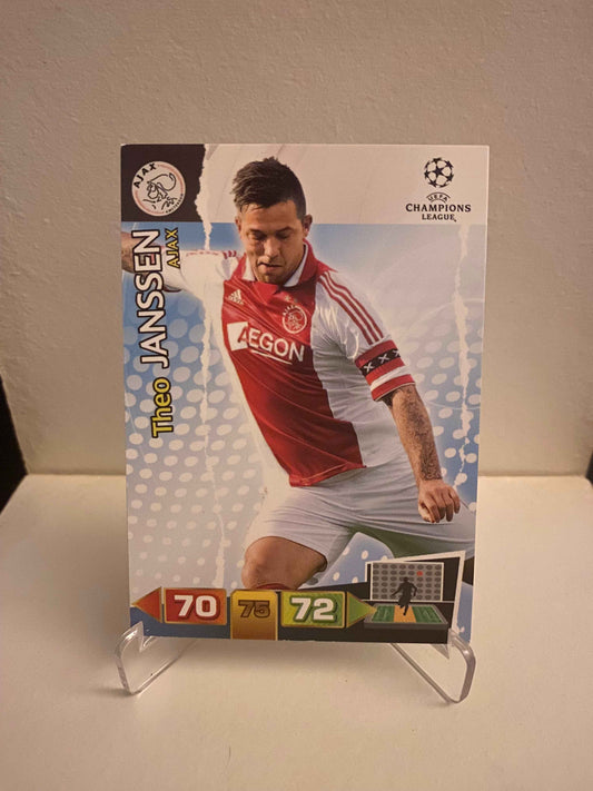 Fodbold kort Panini Adrenalyn XL UEFA Champions League 2011/2012 - Ajax Theo Janssen - Pokedexet