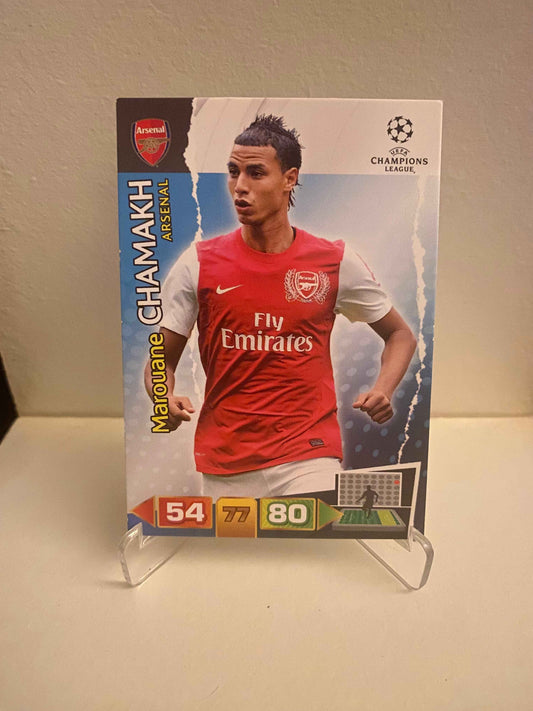 Fodbold kort Panini Adrenalyn XL UEFA Champions League 2011/2012 - Arsenal Marouane Chamakh - Pokedexet