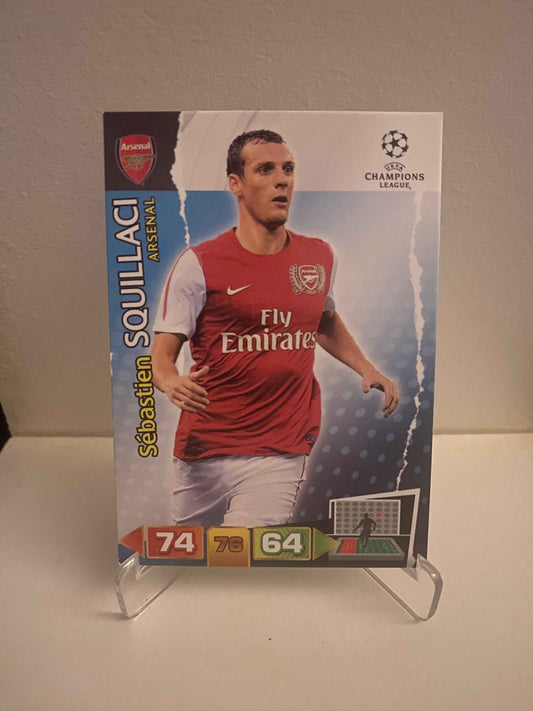 Fodbold kort Panini Adrenalyn XL UEFA Champions League 2011/2012 - Arsenal Sebastian Squillaci - Pokedexet