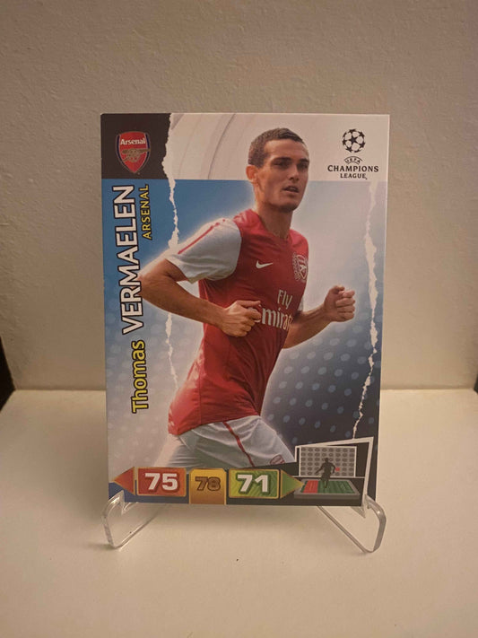 Fodbold kort Panini Adrenalyn XL UEFA Champions League 2011/2012 - Arsenal Thomas Vermaelen - Pokedexet