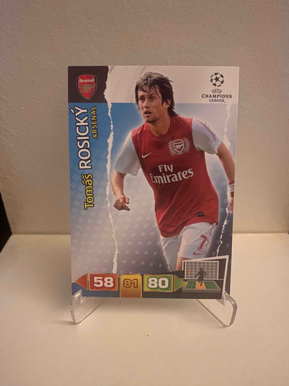 Fodbold kort Panini Adrenalyn XL UEFA Champions League 2011/2012 - Arsenal Tomas Rosicky - Pokedexet