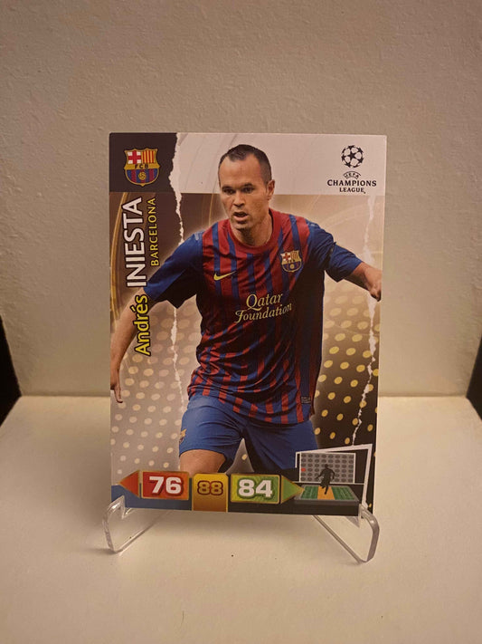 Fodbold kort Panini Adrenalyn XL UEFA Champions League 2011/2012 - Barcelona Andres Iniesta - Pokedexet