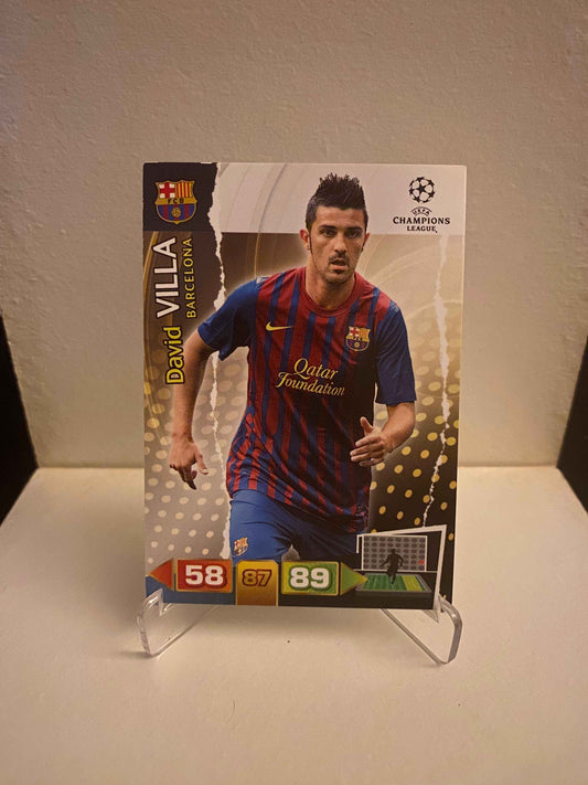 Fodbold kort Panini Adrenalyn XL UEFA Champions League 2011/2012 - Barcelona David Villa - Pokedexet