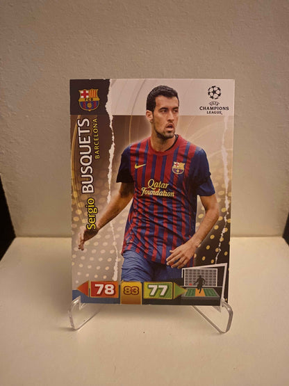 Fodbold kort Panini Adrenalyn XL UEFA Champions League 2011/2012 - Barcelona Sergio Busquets - Pokedexet
