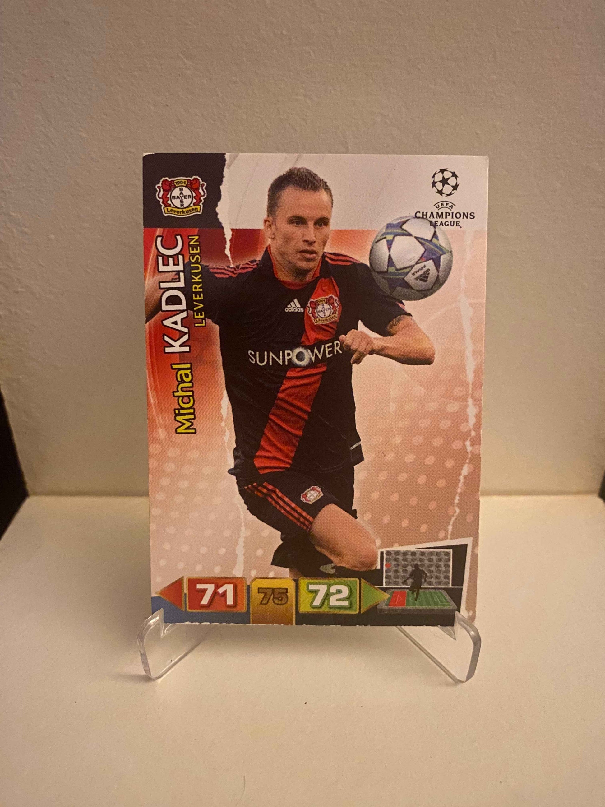 Fodbold kort Panini Adrenalyn XL UEFA Champions League 2011/2012 - Bayer Leverkusen Michal Kadlec - Pokedexet