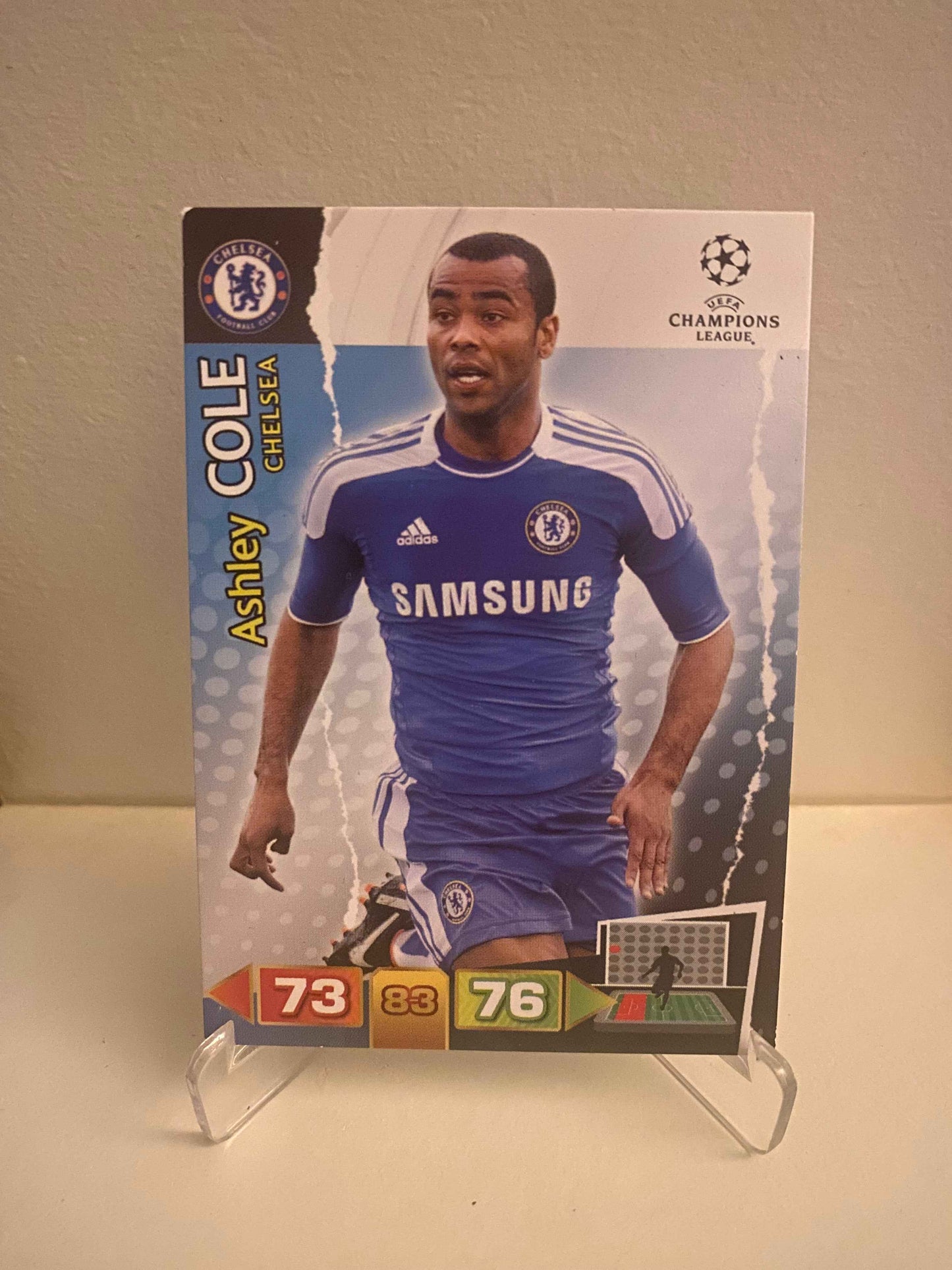 Fodbold kort Panini Adrenalyn XL UEFA Champions League 2011/2012 - Chelsea Ashley Cole - Pokedexet
