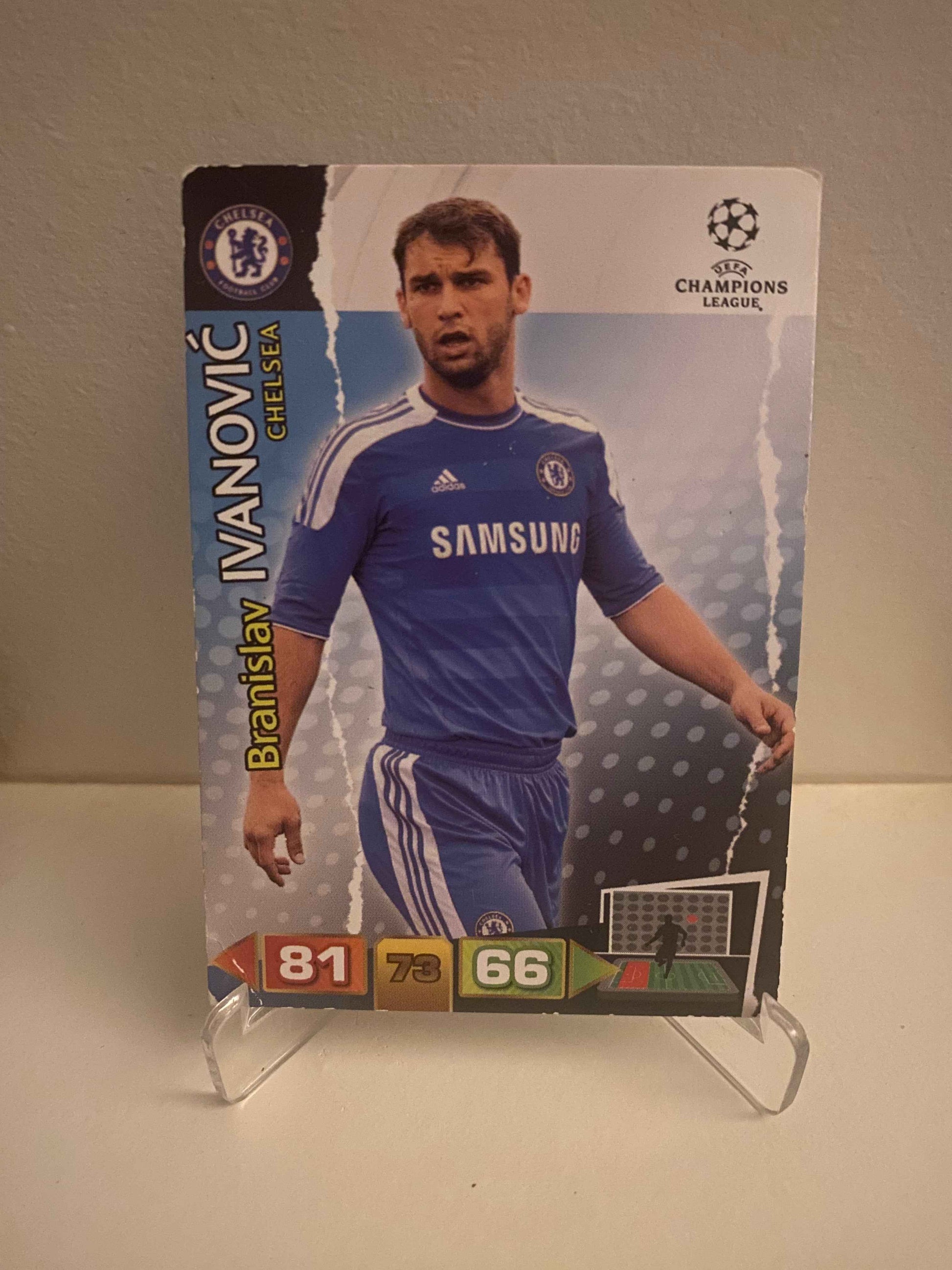 Fodbold kort Panini Adrenalyn XL UEFA Champions League 2011/2012 - Chelsea Branislav Ivanovic - Pokedexet