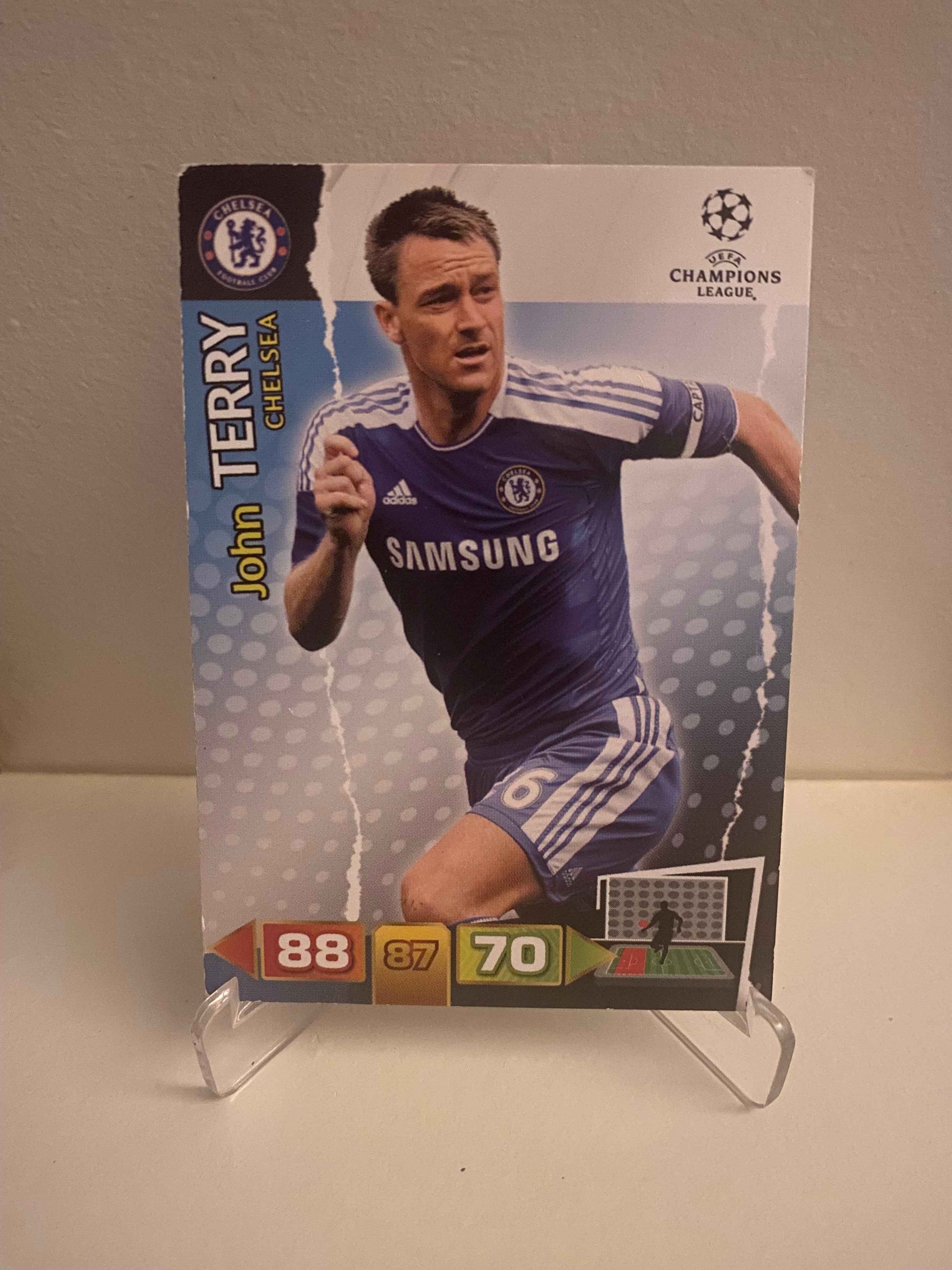 Fodbold kort Panini Adrenalyn XL UEFA Champions League 2011/2012 - Chelsea John Terry - Pokedexet