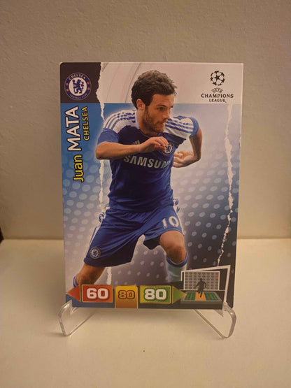 Fodbold kort Panini Adrenalyn XL UEFA Champions League 2011/2012 - Chelsea Juan Mata - Pokedexet