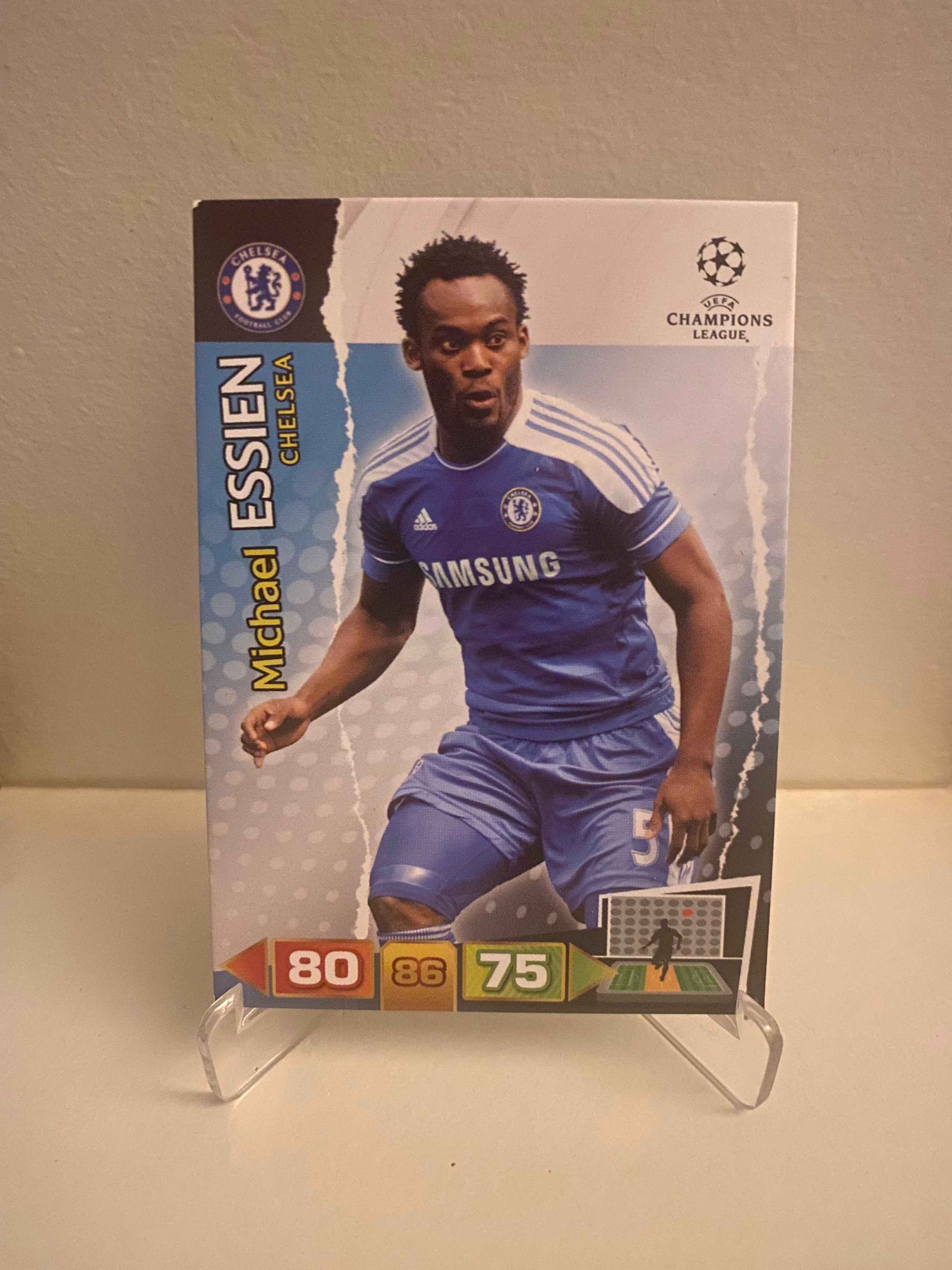 Fodbold kort Panini Adrenalyn XL UEFA Champions League 2011/2012 - Chelsea Michael Essien - Pokedexet