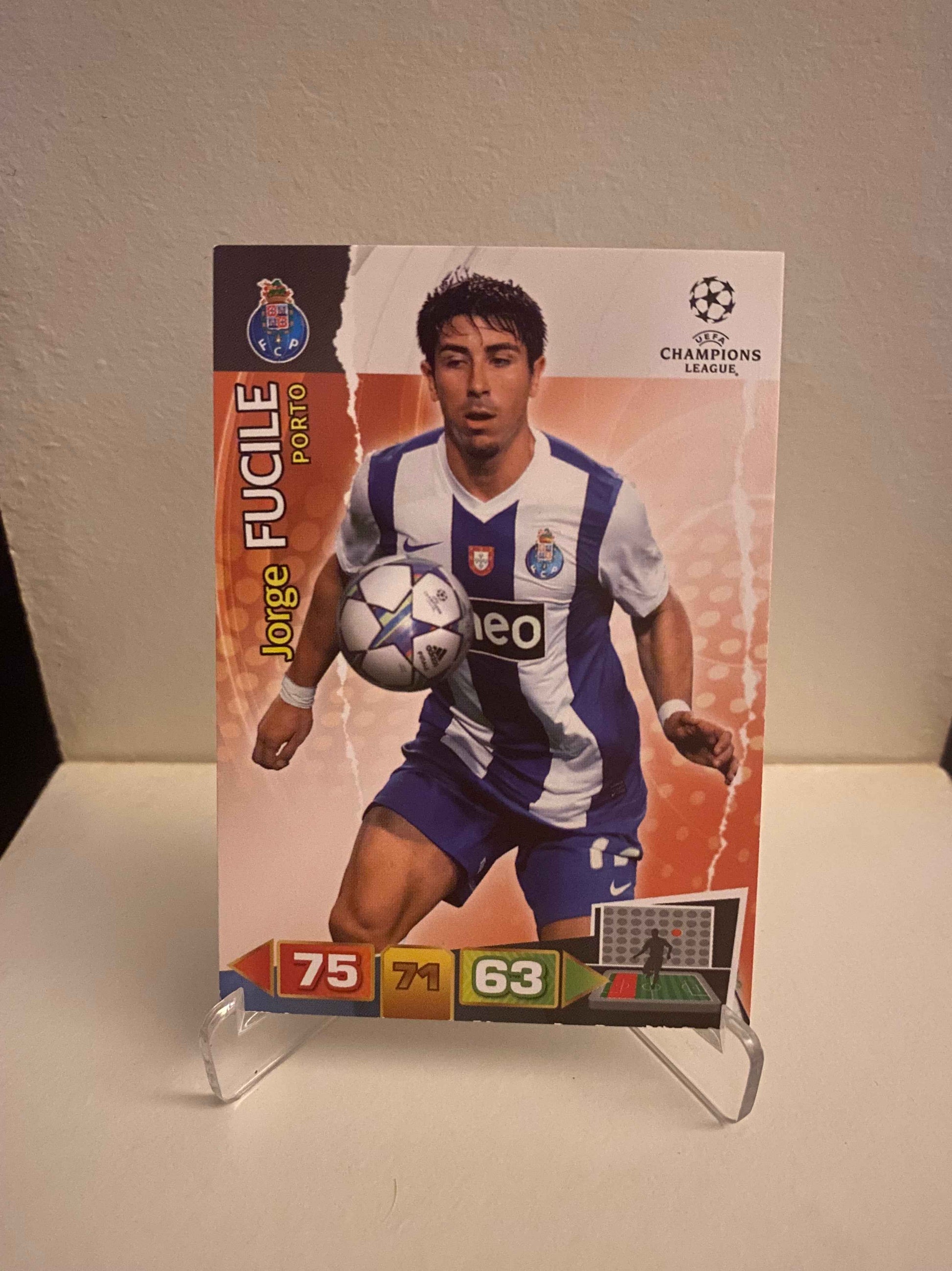 Fodbold kort Panini Adrenalyn XL UEFA Champions League 2011/2012 - FC Porto Jorge Fucile - Pokedexet