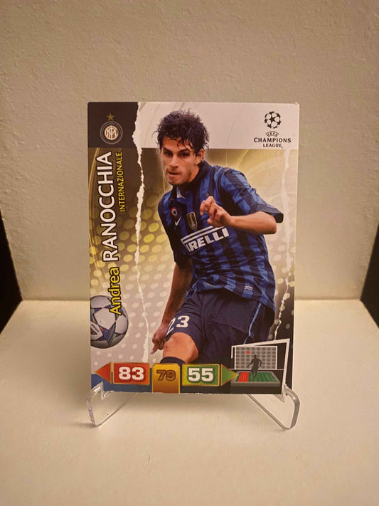 Fodbold kort Panini Adrenalyn XL UEFA Champions League 2011/2012 - Inter Andrea Ranocchia - Pokedexet