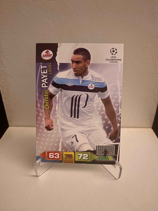 Fodbold kort Panini Adrenalyn XL UEFA Champions League 2011/2012 - Lille Dimitri Payet - Pokedexet