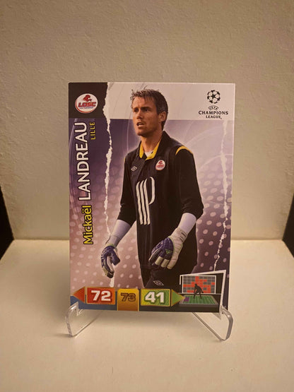 Fodbold kort Panini Adrenalyn XL UEFA Champions League 2011/2012 - Lille Mickael Landreau - Pokedexet